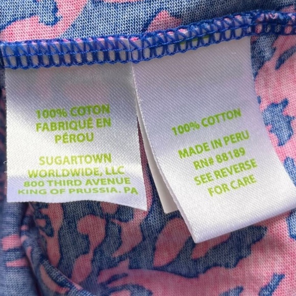 Lilly Pulitzer Pink and Navy Patterned Dress - Picture 6 of 6